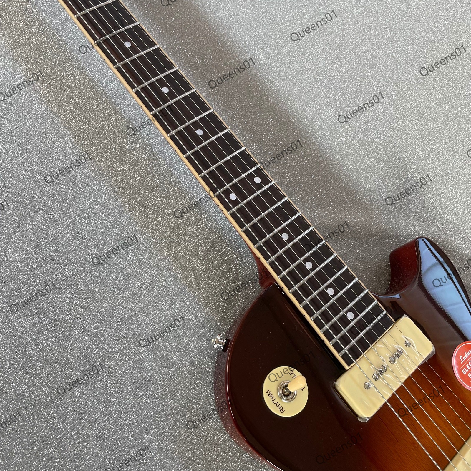 Electric Guitar Stainless Steel Frets 2 P90 Pickups Solid Body Tobacco Sunburst