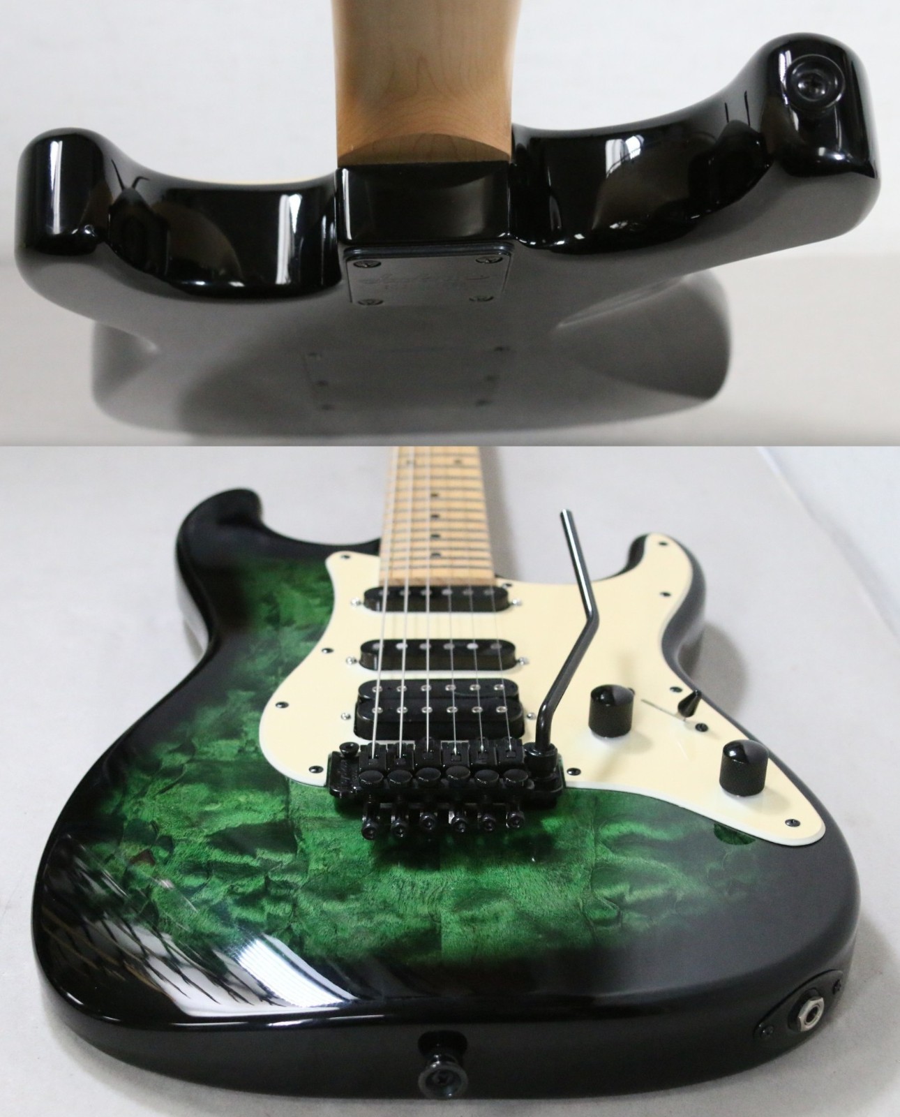 Jackson X Series Signature Adrian Smith SDXQ Electric Guitar Transparent Green