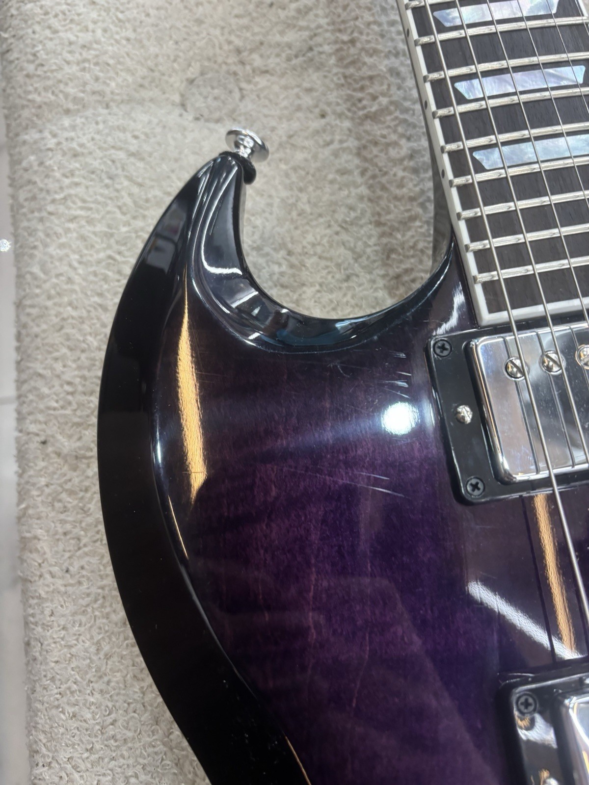 Gibson SG Modern Dark Purple Burst Electric Guitar USA w/ Gator Transit Gig Bag