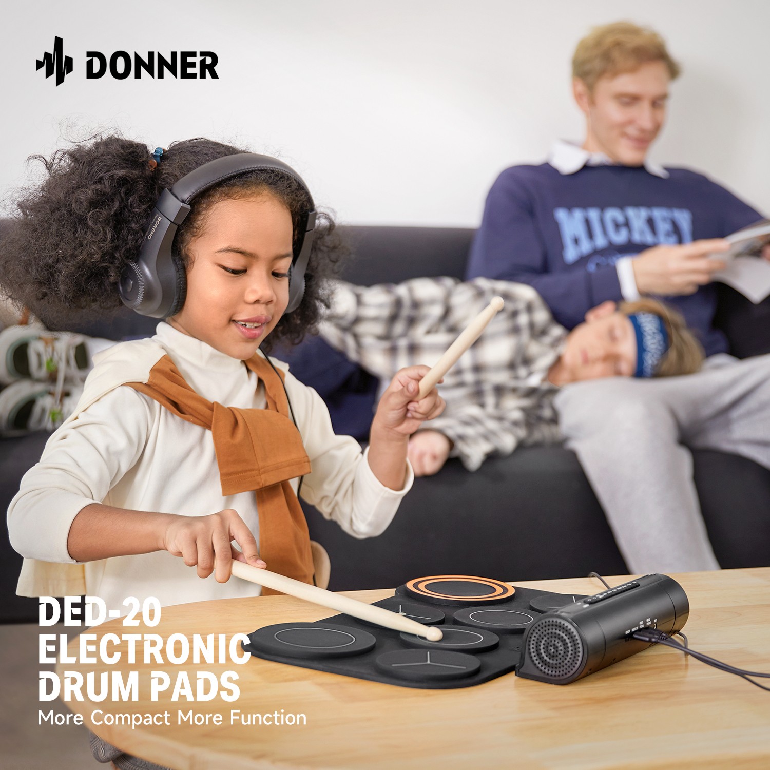 Donner Desktop Electric Drum Kit Portable