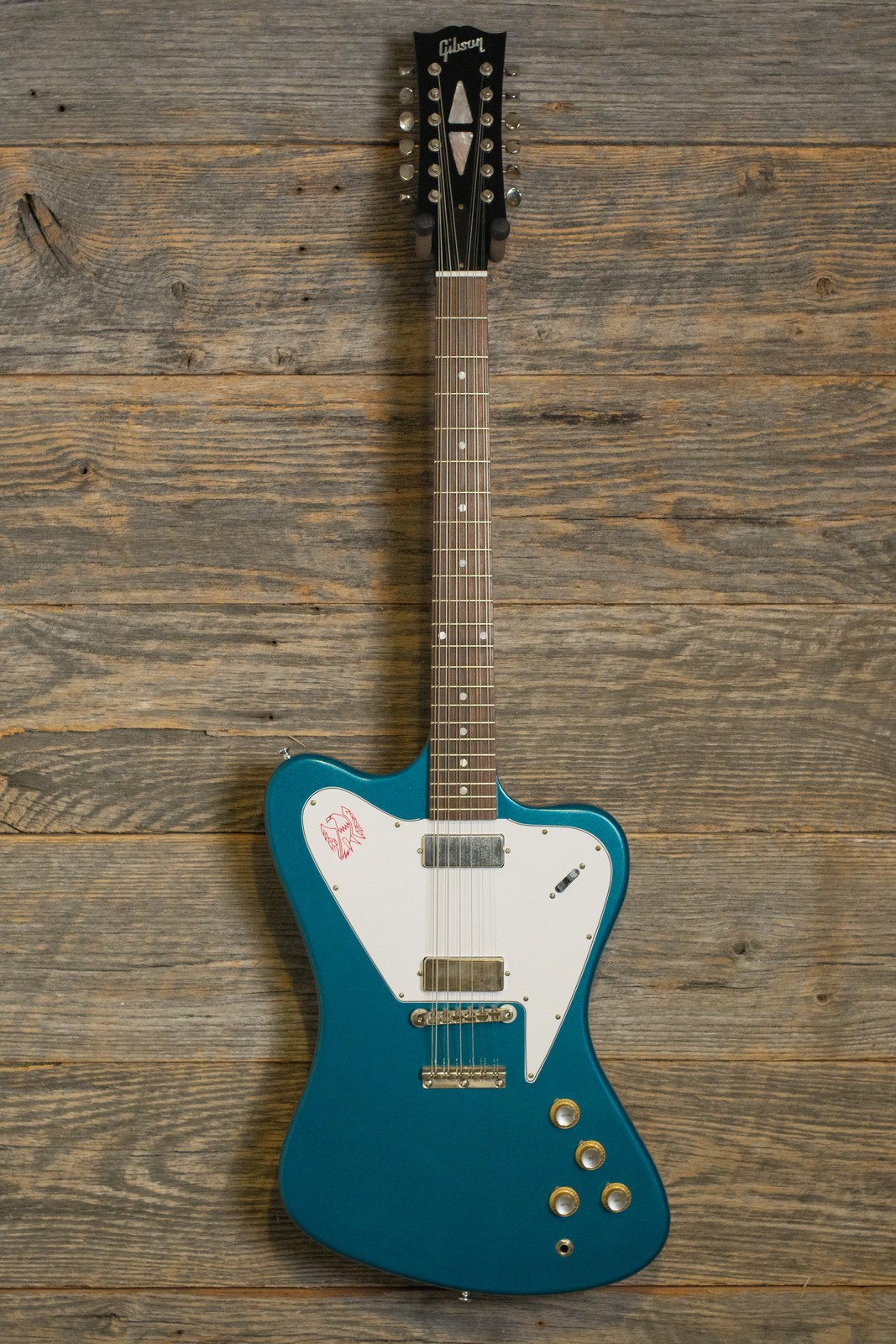 Used Gibson Custom Shop 1965 Non-Reverse Firebird XII – Biscay Aqua w/OHSC