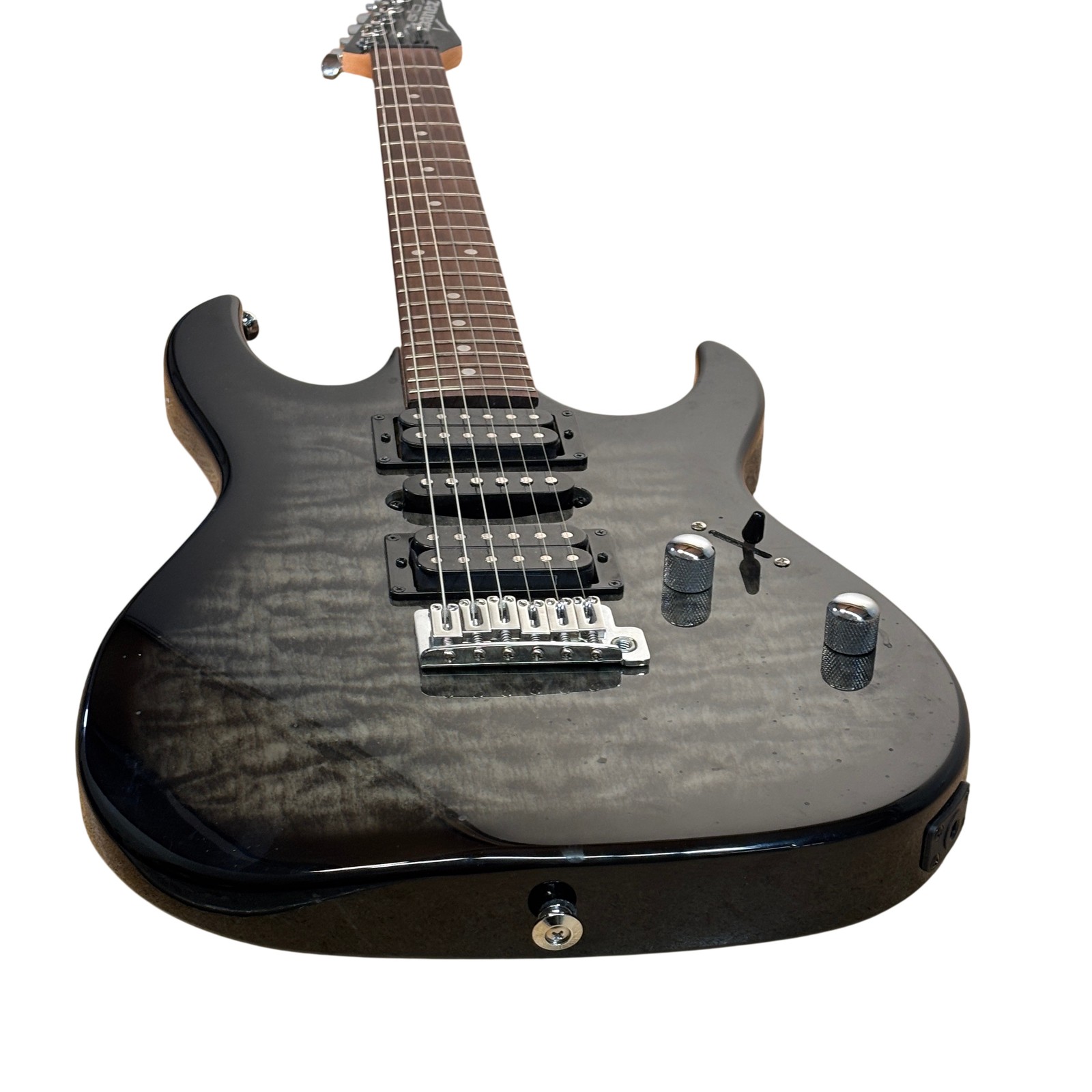 Ibanez GIO Grx70qa Black Sunburst 6-String 22-Fret Electric Guitar 4435