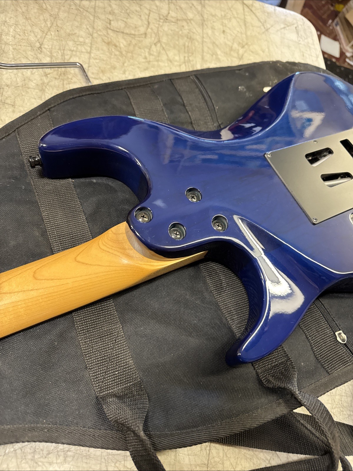 Godin Freeway Classic Electric Guitar Blue Flame Top USA & Canada HSH Nice!