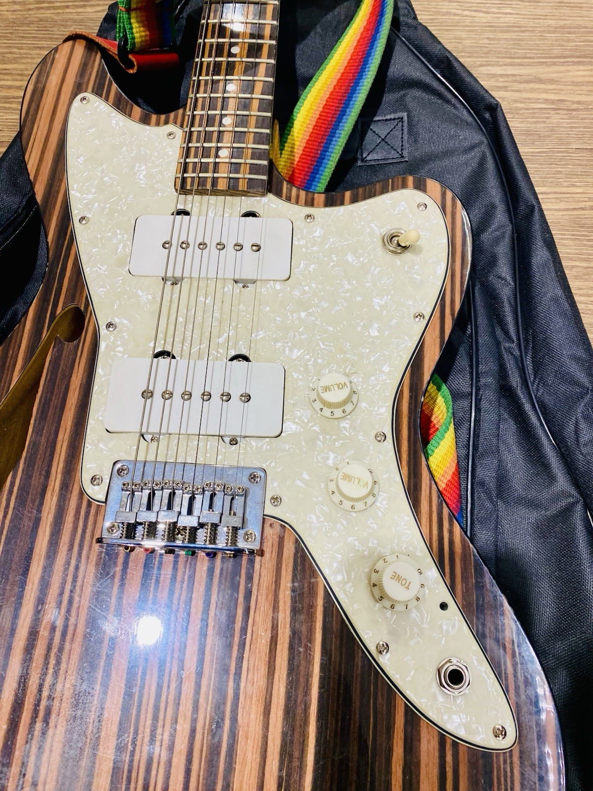 Electra Vox Master Semi-Hollow Exotic Wood Electric Guitar | RARE | Made In USA