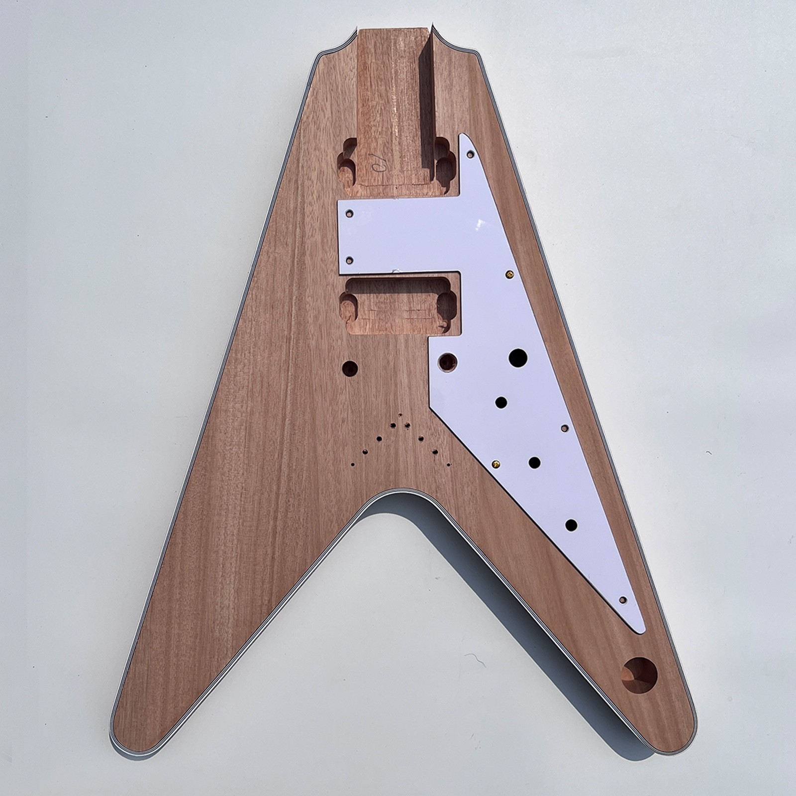 Bone Nuts Set In V-Type Bridges Unfinished DIY Electric Guitar Kits FREE SHIP