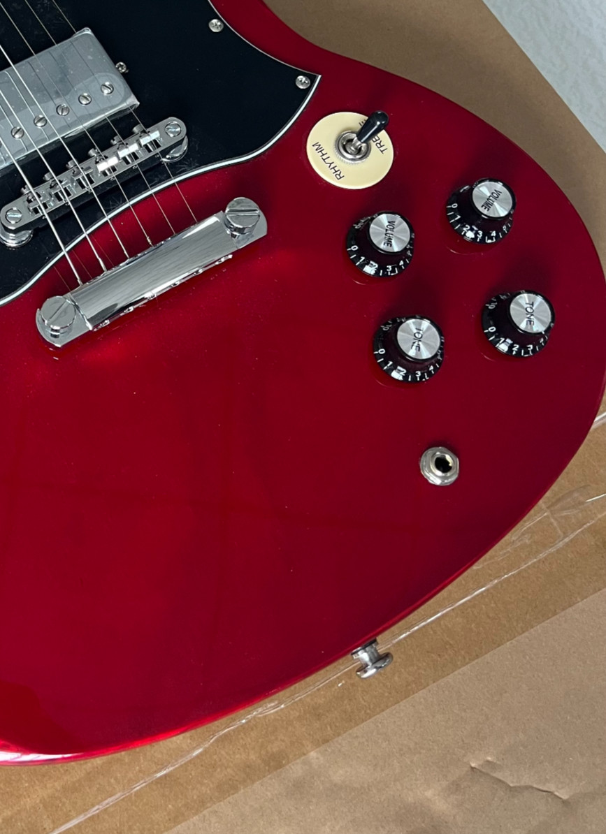 Style New Electric Guitar Cherry Red Chrome hardware Rosewood Fingerboard