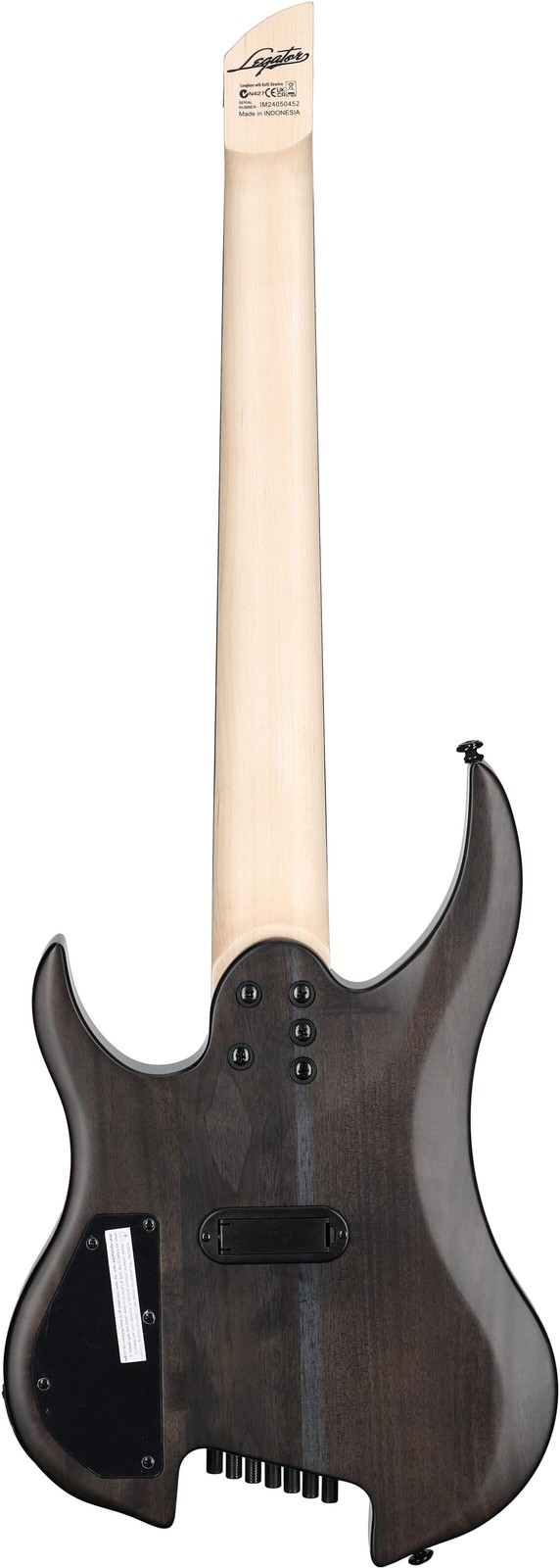 Legator G7FSS Ghost Headless 7-S Multi-Scale Electric Guitar, Composite, Black