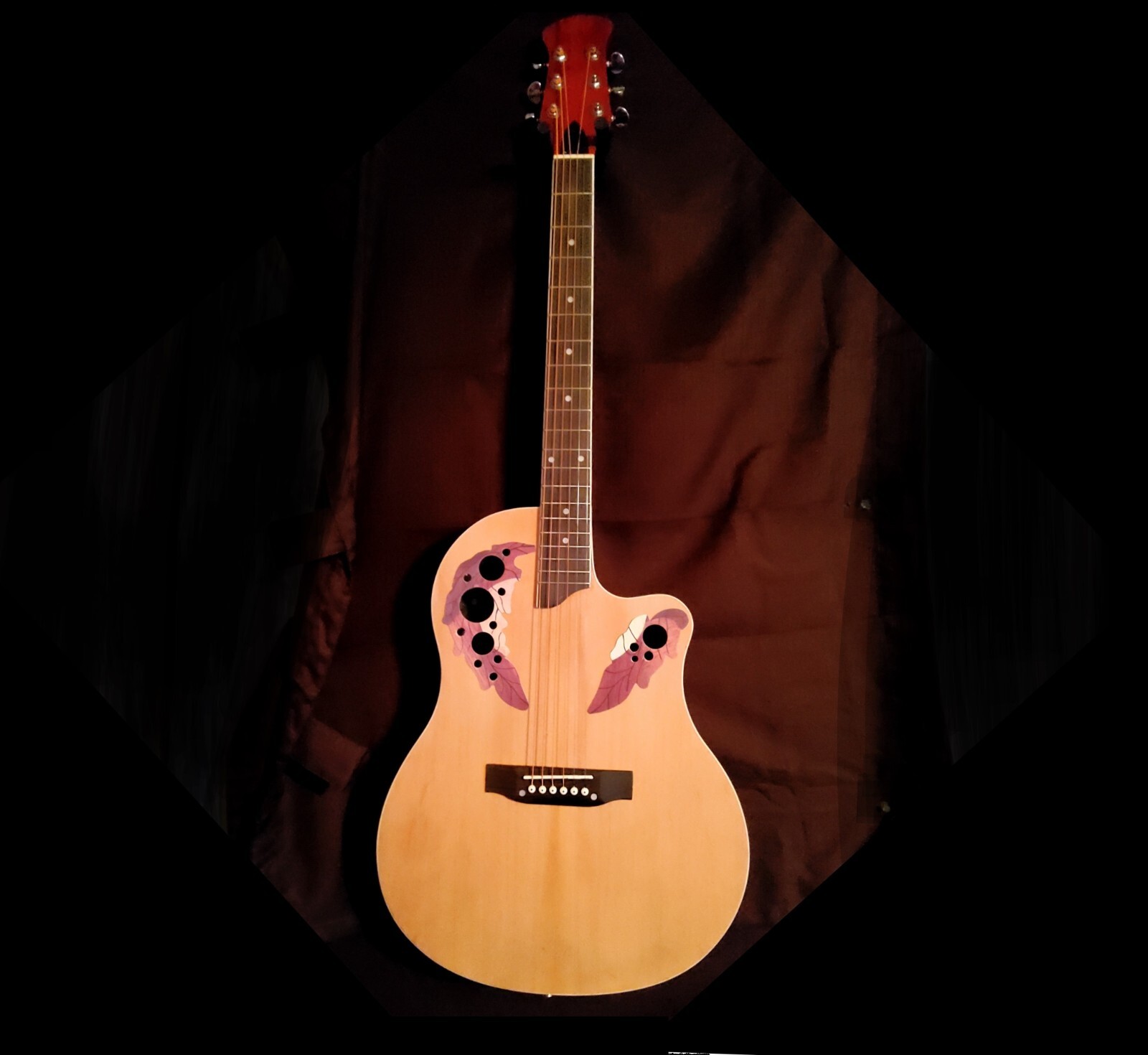 🎄FAST SHIPPING & FREE!🎄O Style Acoustic Guitar +Case/Gig Bag +Rosewood FB!