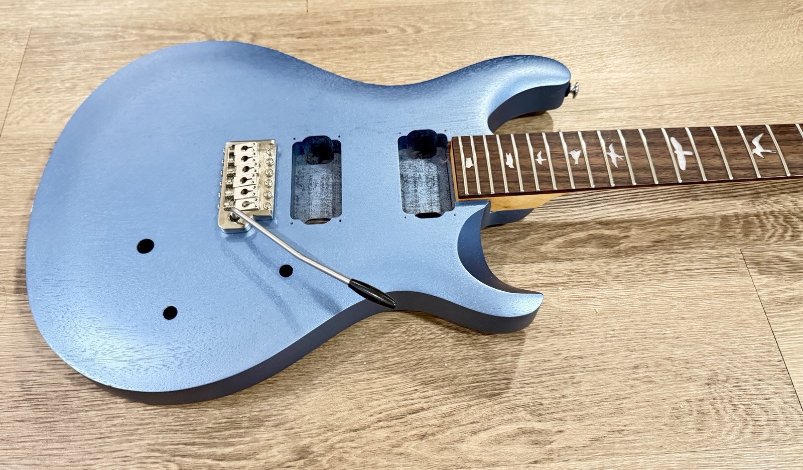 PRS SE CE 24 Standard Satin Electric Guitar Ice Blue Metallic NECK BODY Project