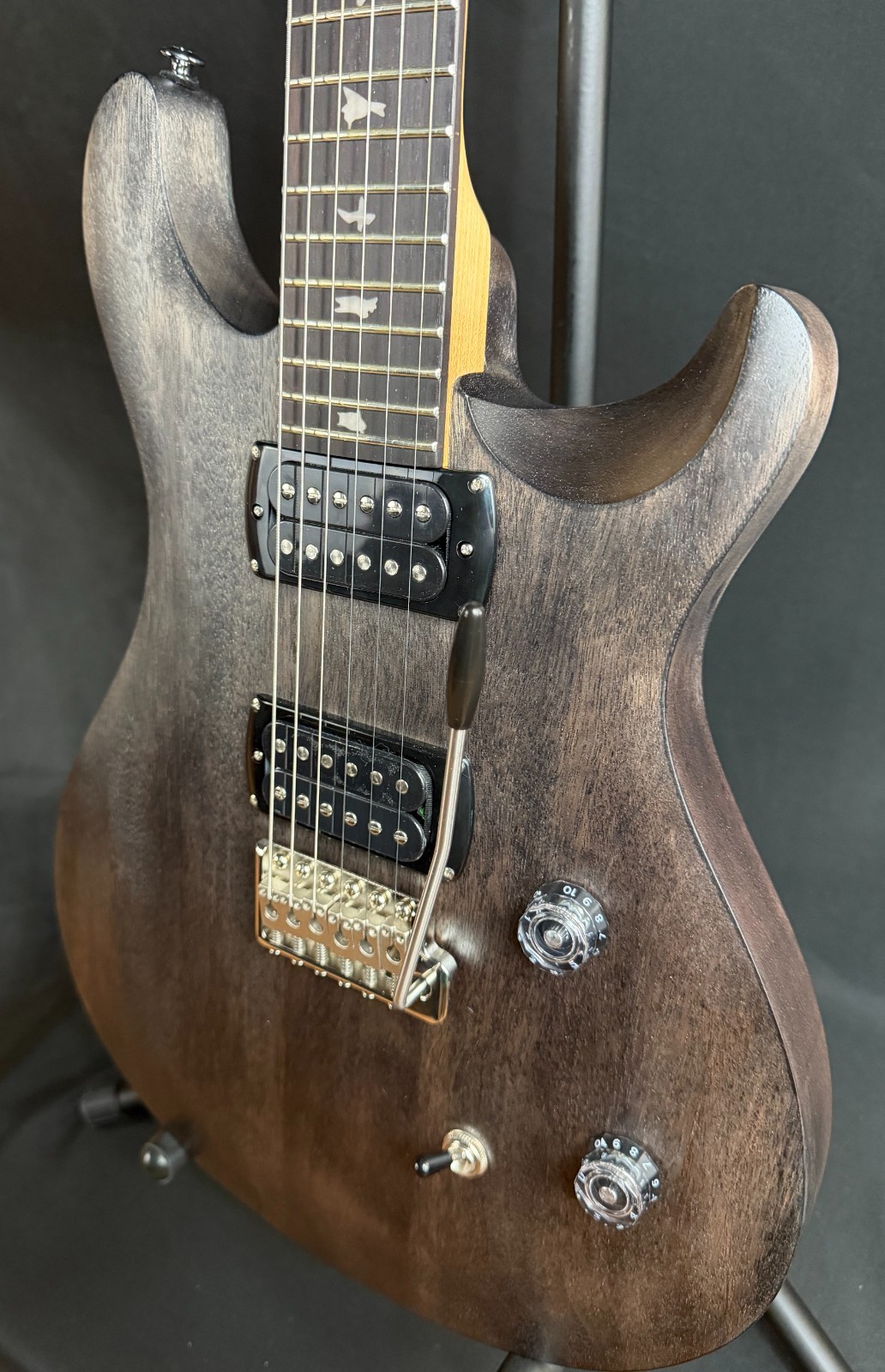 PRS SE CE 24 Standard Satin Electric Guitar Charcoal w/ Gig Bag