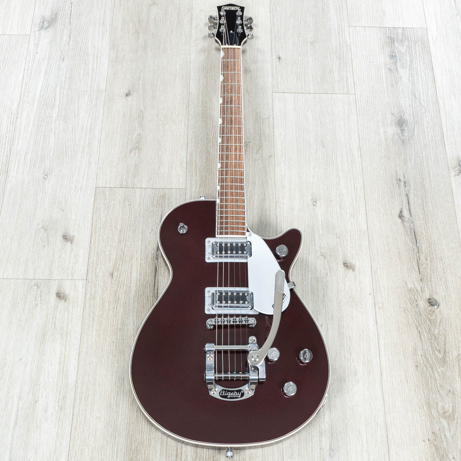 Gretsch G5230T Electromatic Jet FT Singlecut Bigsby Guitar, Dark Cherry Metallic