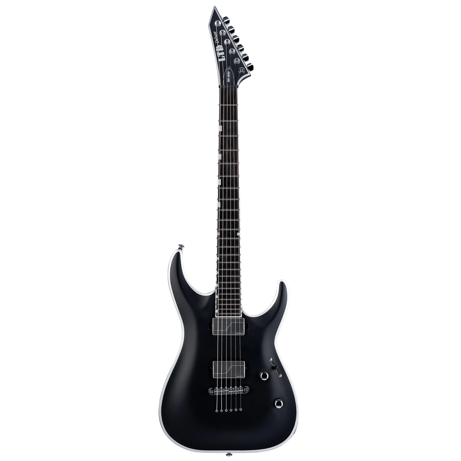 ESP LTD MH-1000NT Electric Guitar, Ebony Fingerboard, Black Satin