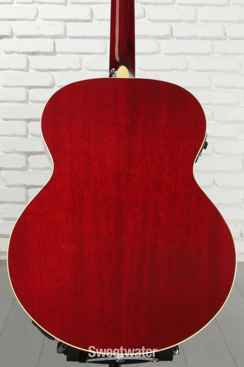 Ibanez AJ70M1E Artwood Jumbo Acoustic-electric Guitar – Wine Red