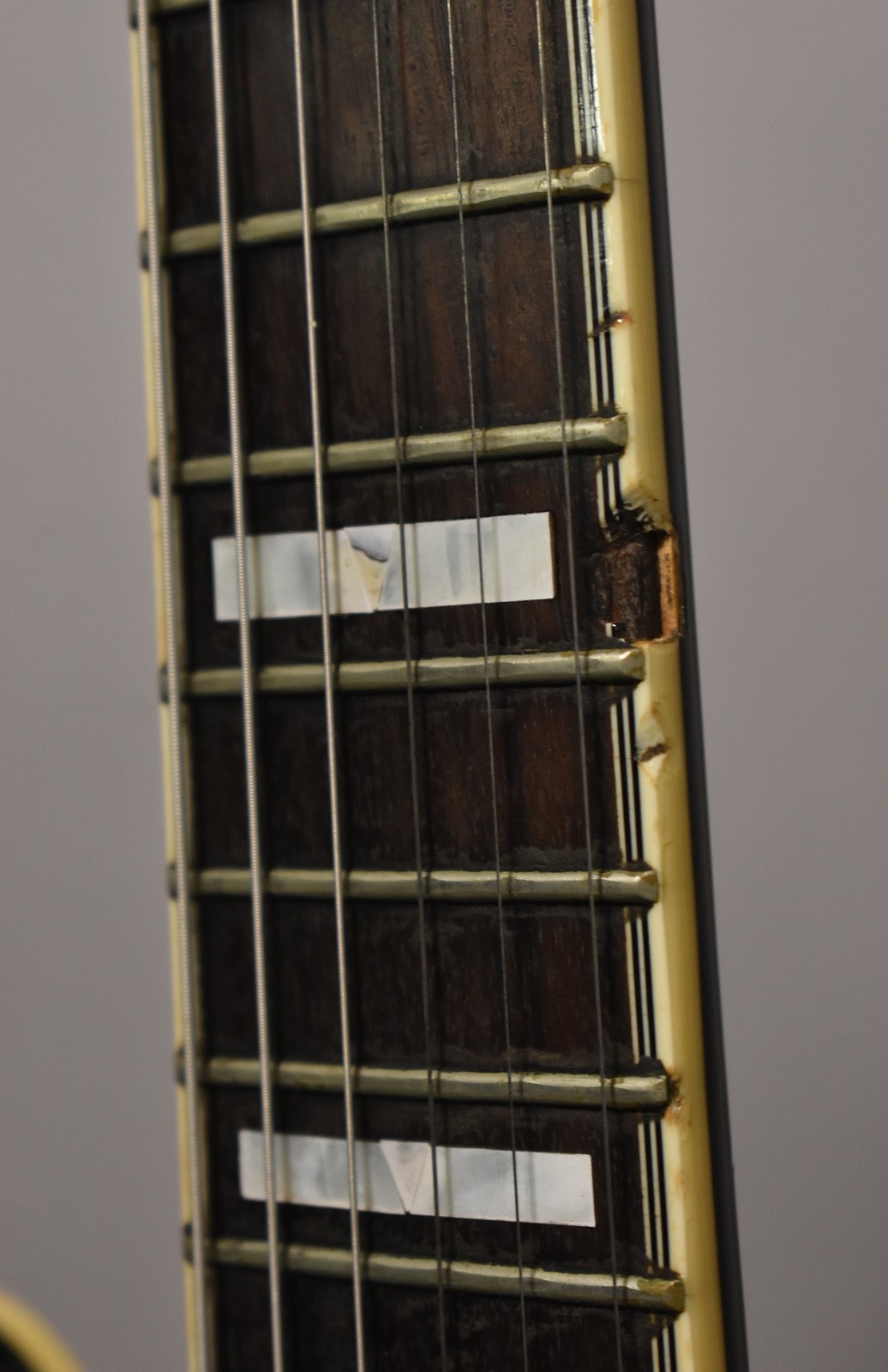 1997 Epiphone Sheraton Samick Korea Ebony Finish AS-IS For Repair w/OHSC