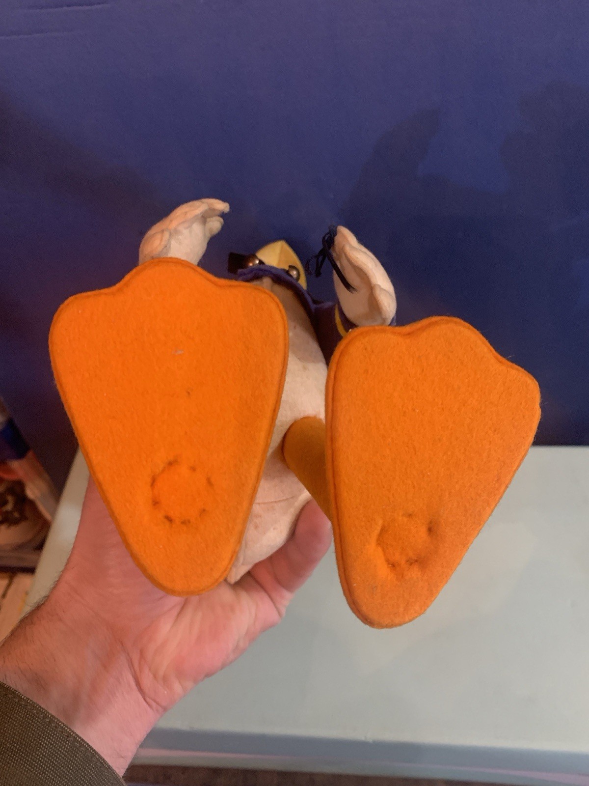VINTAGE TOY DOLL FELT DONALD DUCK WALT DISNEY LENCI TURIN 1950s no lars