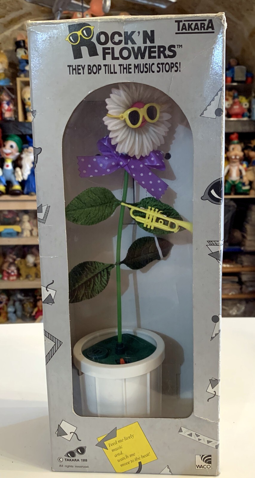 VINTAGE toy ROCK’N FLOWERS TAKARA 1988 WACO BOXED