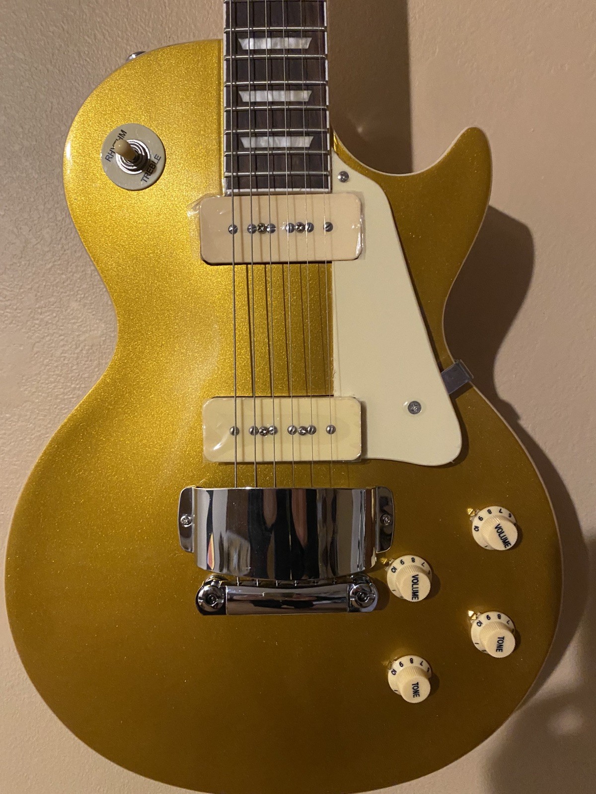 Gold Metallic (China Copy) Gibson Les Paul Custom
