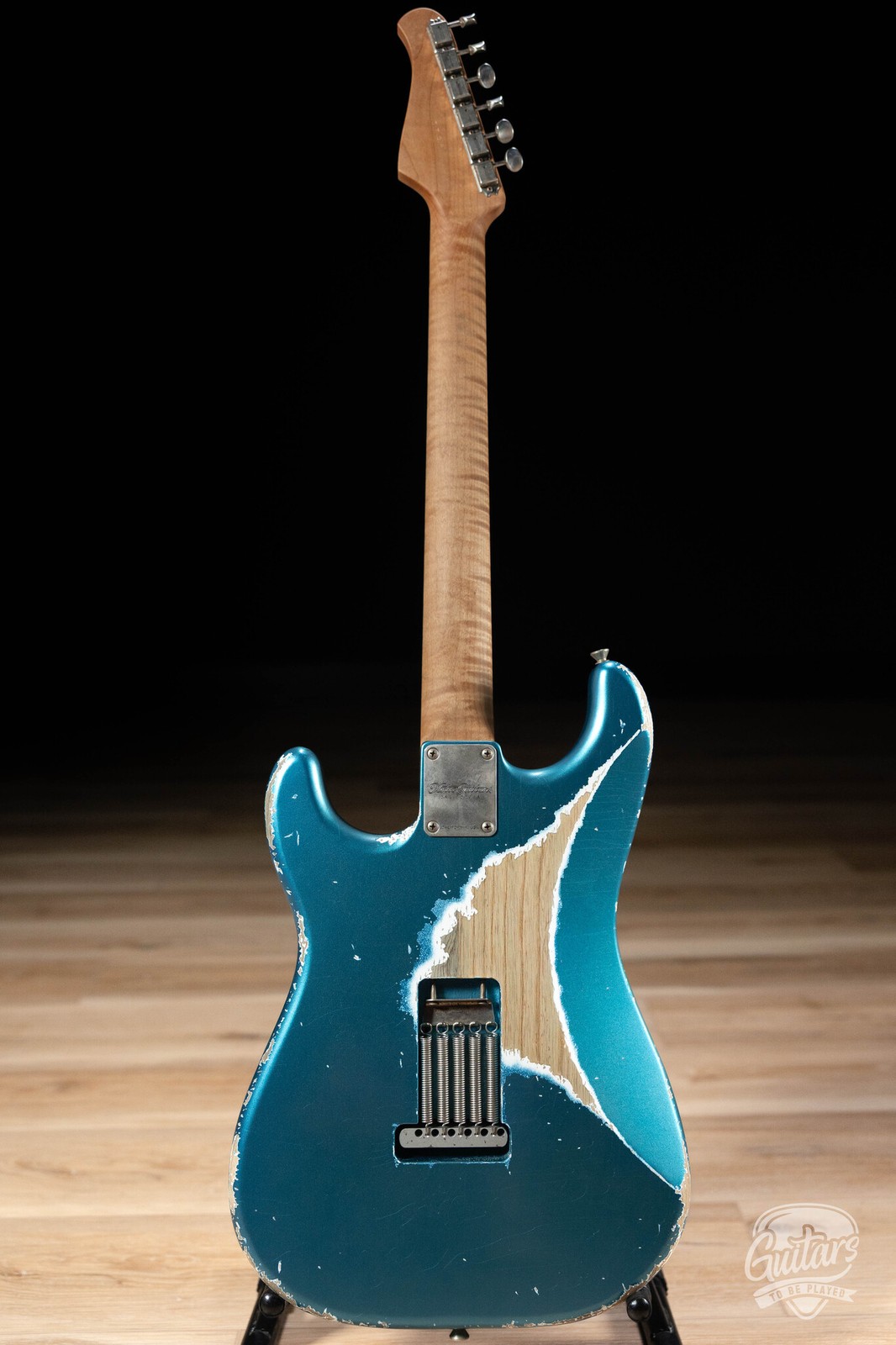 Xotic XSC-2 Swamp Ash HSS S-Style w/ Roasted Flame Maple Neck – Lake Placid Blue