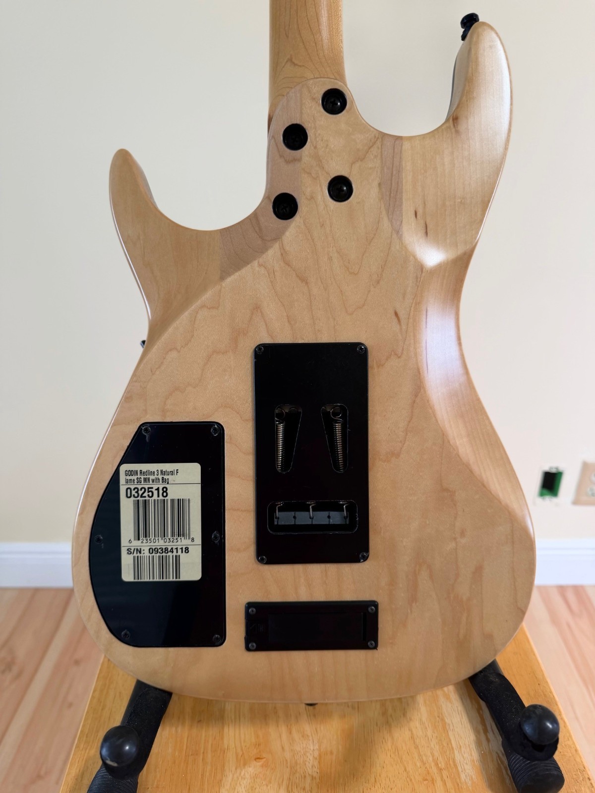 2009 Godin Redline 3 Natural Flame SG MN EMG 81/85 Floyd w/ Bag