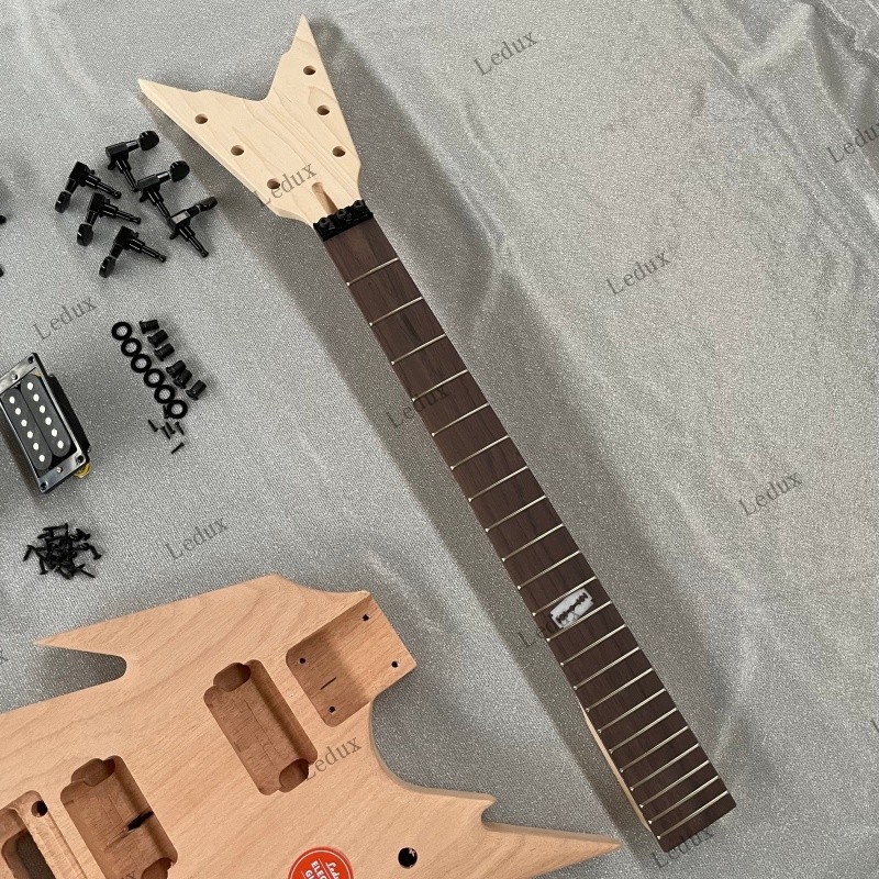 Razorback DIY Electric Guitar Kit, H-H Pickups C Shape Neck Local Shipping