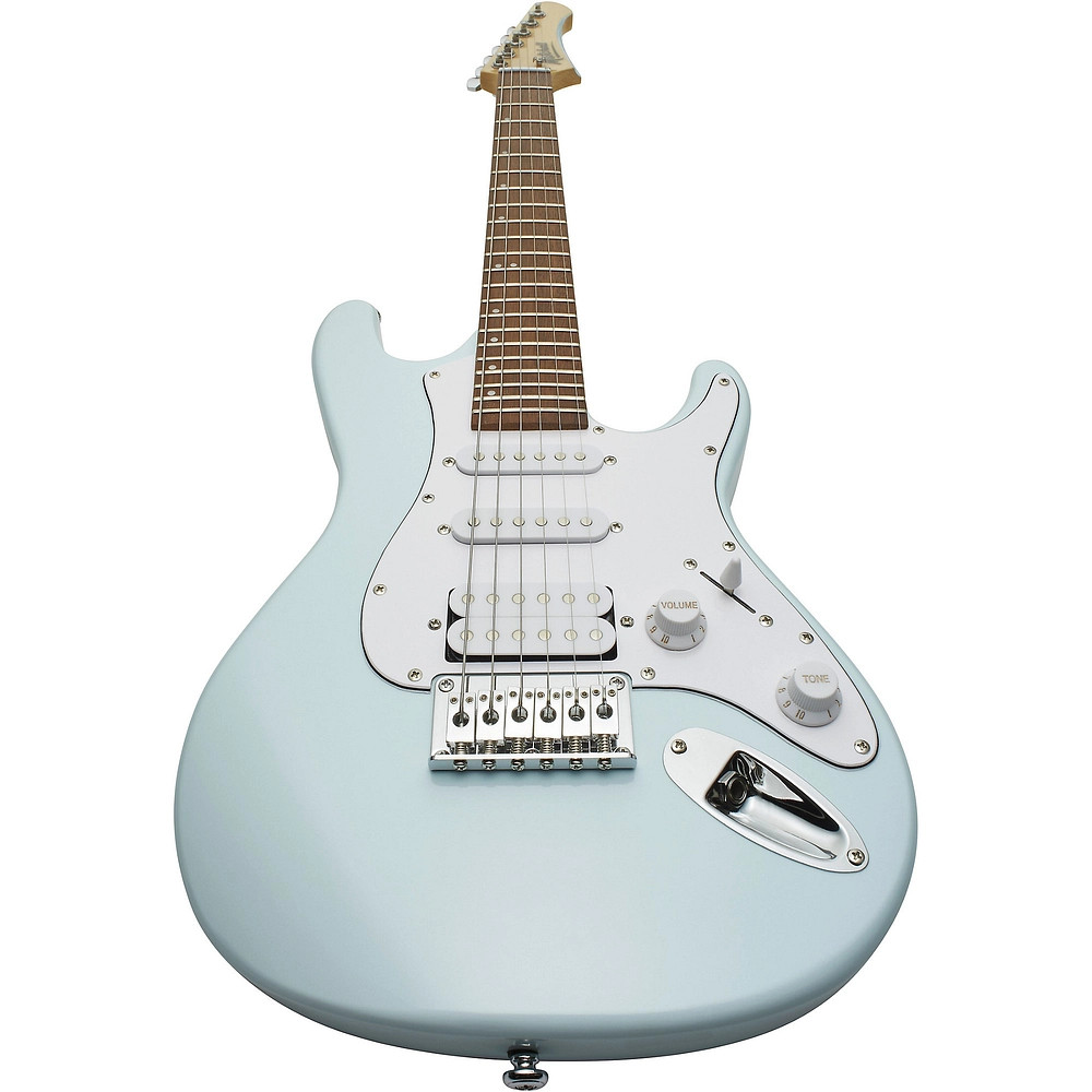 Mitchell TD100 ShortScale Electric Guitar Powder Blue 3Ply White Pickguard