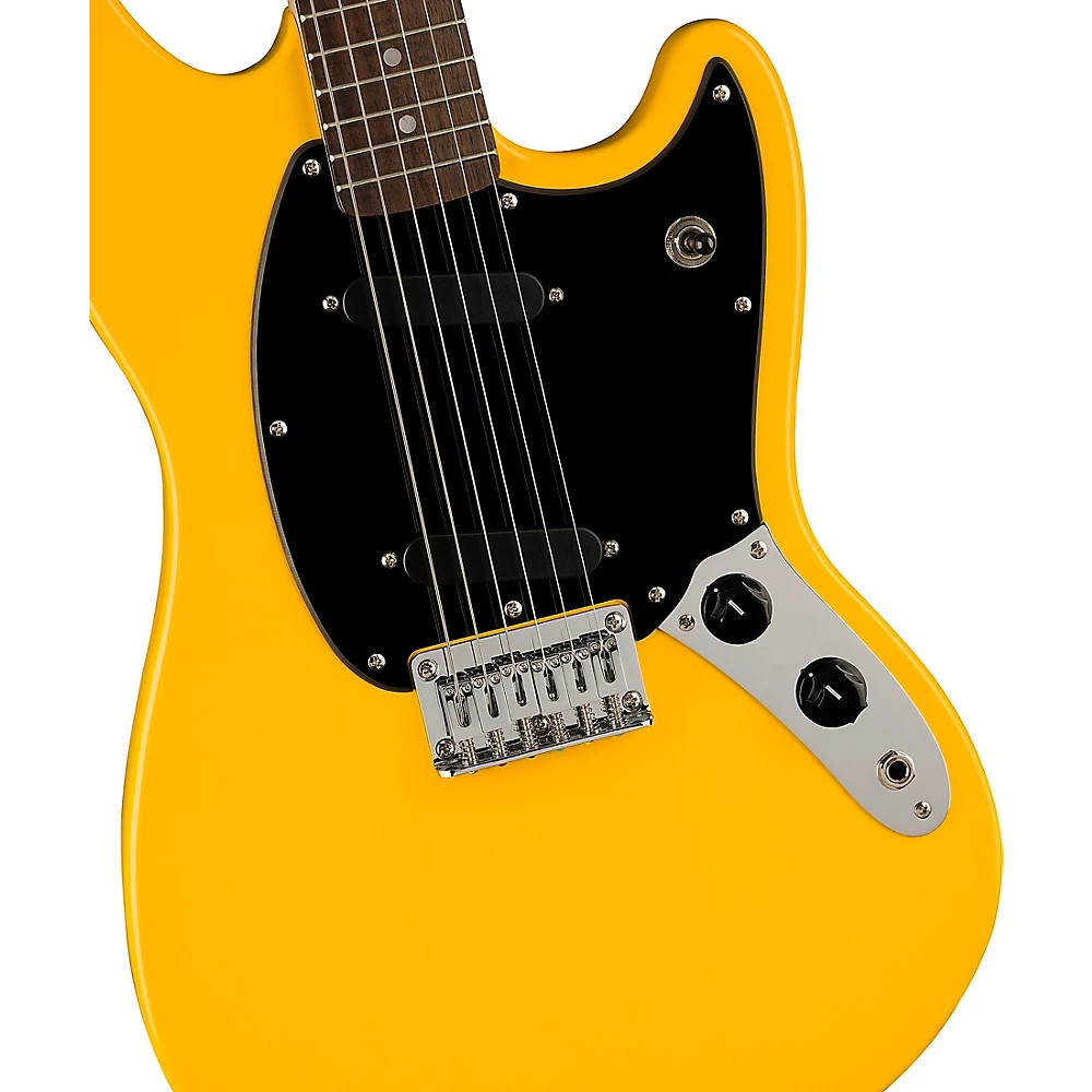 Squier Sonic Mustang Laurel Fingerboard Electric Guitar Graffiti Yellow