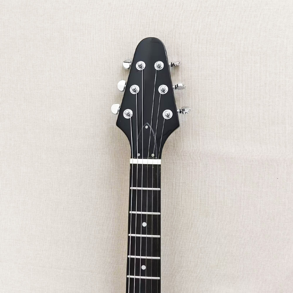 Electric Guitar Mahogany Body Rosewood Fretboard Set In Bone Nut Fixed Bridge