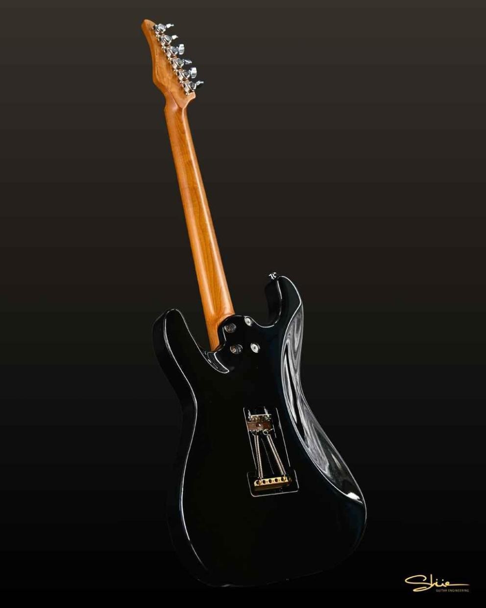 Shue Guitars Classic S Custom Sonic Blue Black Hardware, Iron Wood Neck, Used