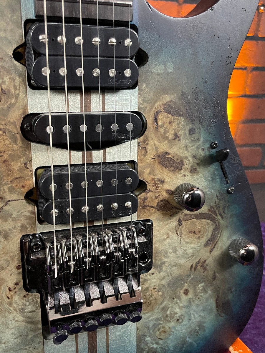 2023 Ibanez Premium RGT1270PB Guitar – Cosmic Blue Starburst Flat Electric Gu…