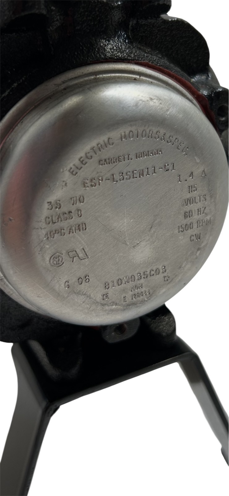 CLASS B / ESP-L35EM11-C1 Electric motor with 10.5″ fan blade 115V /1500 RPM