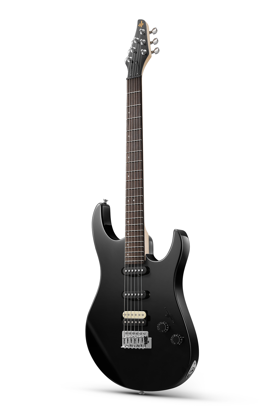 🎸 Donner DMT-66 Electric Guitar Tremolo Bridge HSS Pickup Glossy Black With Bag
