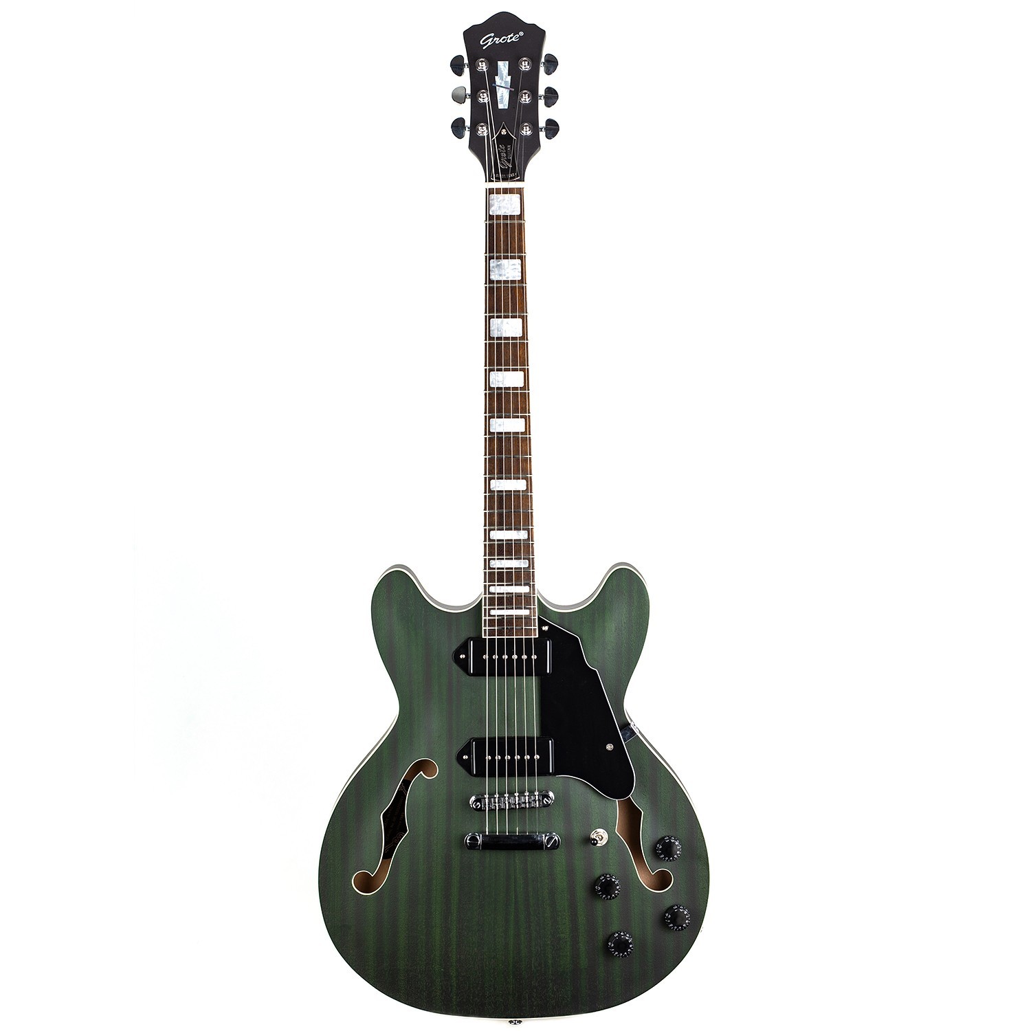335 Style Semi-Hollow Body Matte Finished P90 Pickups Electric Guitar
