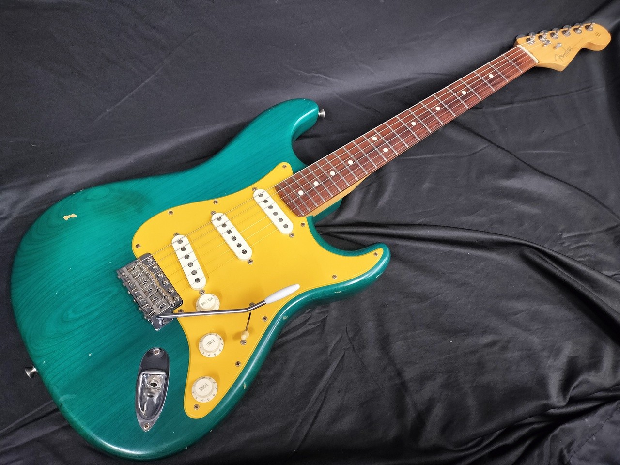 Fender Stratocaster Teal Green Transparent Electric Guitar #BE11630