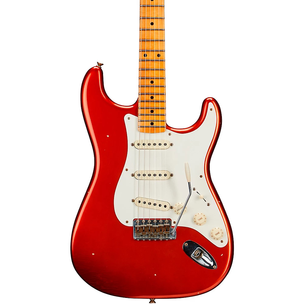 Fender CS LE ’56 Stratocaster Relic Guitar Super Faded Aged Candy Apple Red