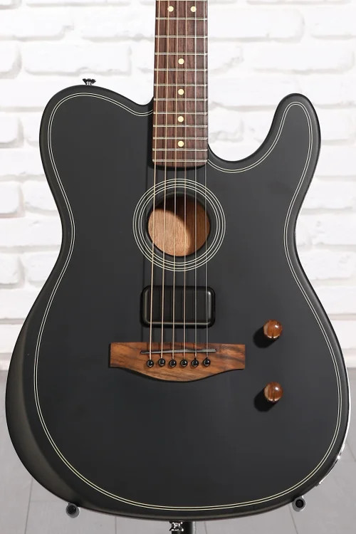 Fender Acoustasonic Standard Telecaster Acoustic-electric Guitar – Black