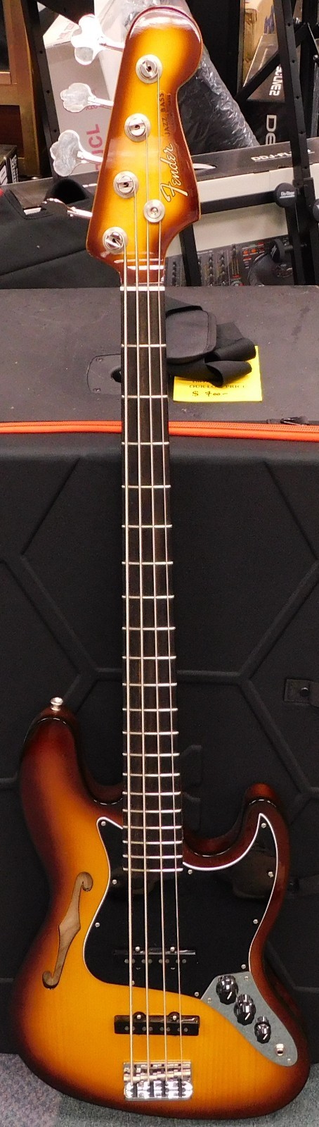 Fender Limited Edition Suona Jazz Bass Thinline – Ebony Fingerboard Violin Burst