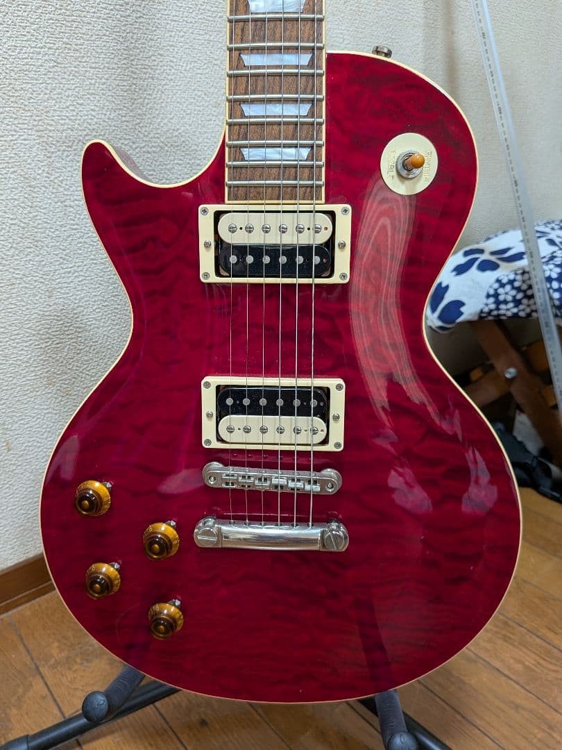 Tokai LS Love Rock Left-Handed LP Type Electric Guitar Red Quilt Top Lefty