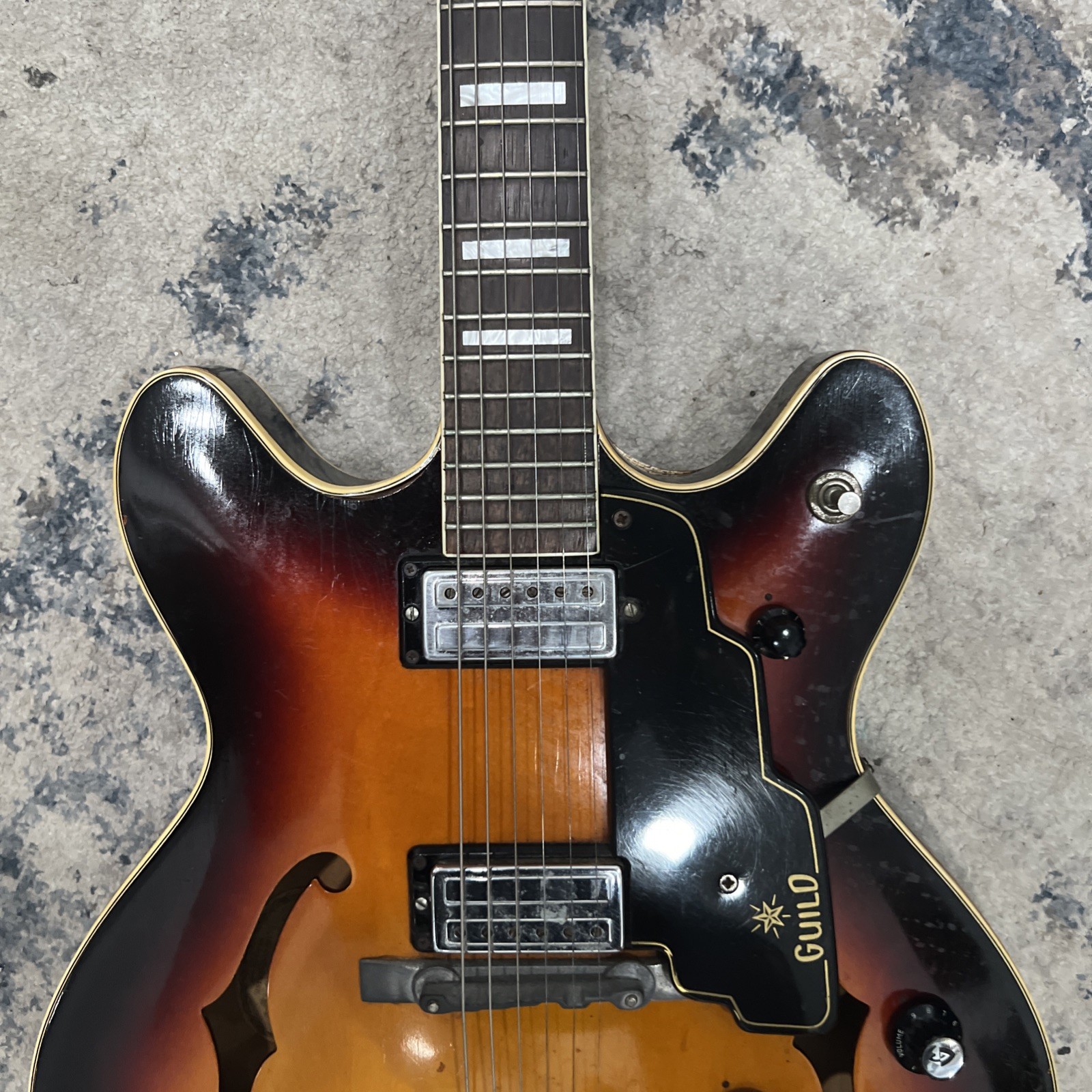 1960’s GUILD STARFIRE V EN-853 Vintage Sunburst Maple Hoboken NJ USA Made “RARE”