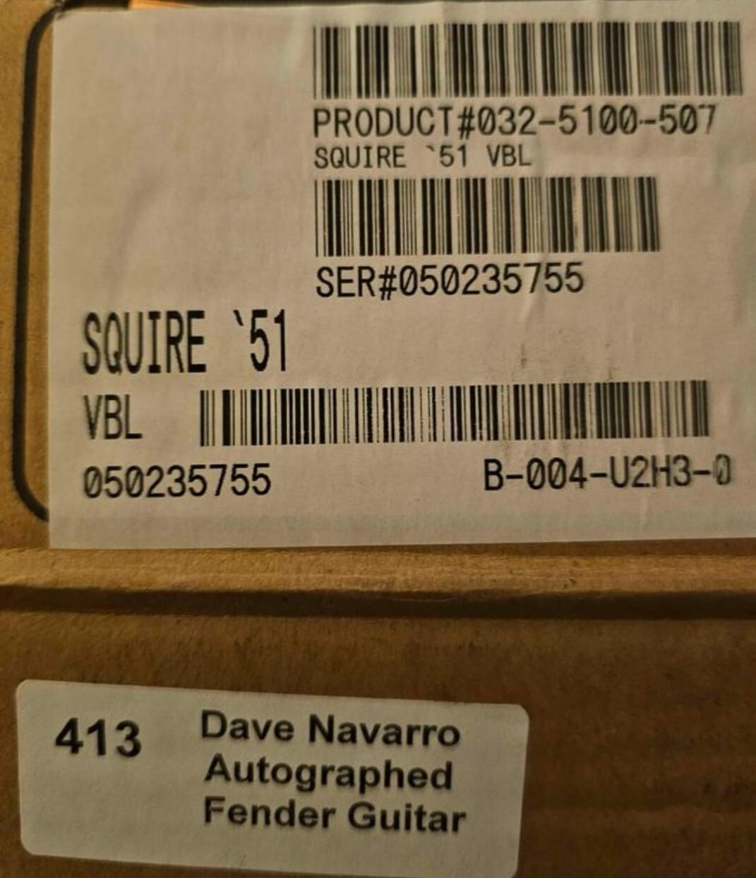 2005 Fender Squier Pawn Shop ’51 autographed Dave Navarro Guitar