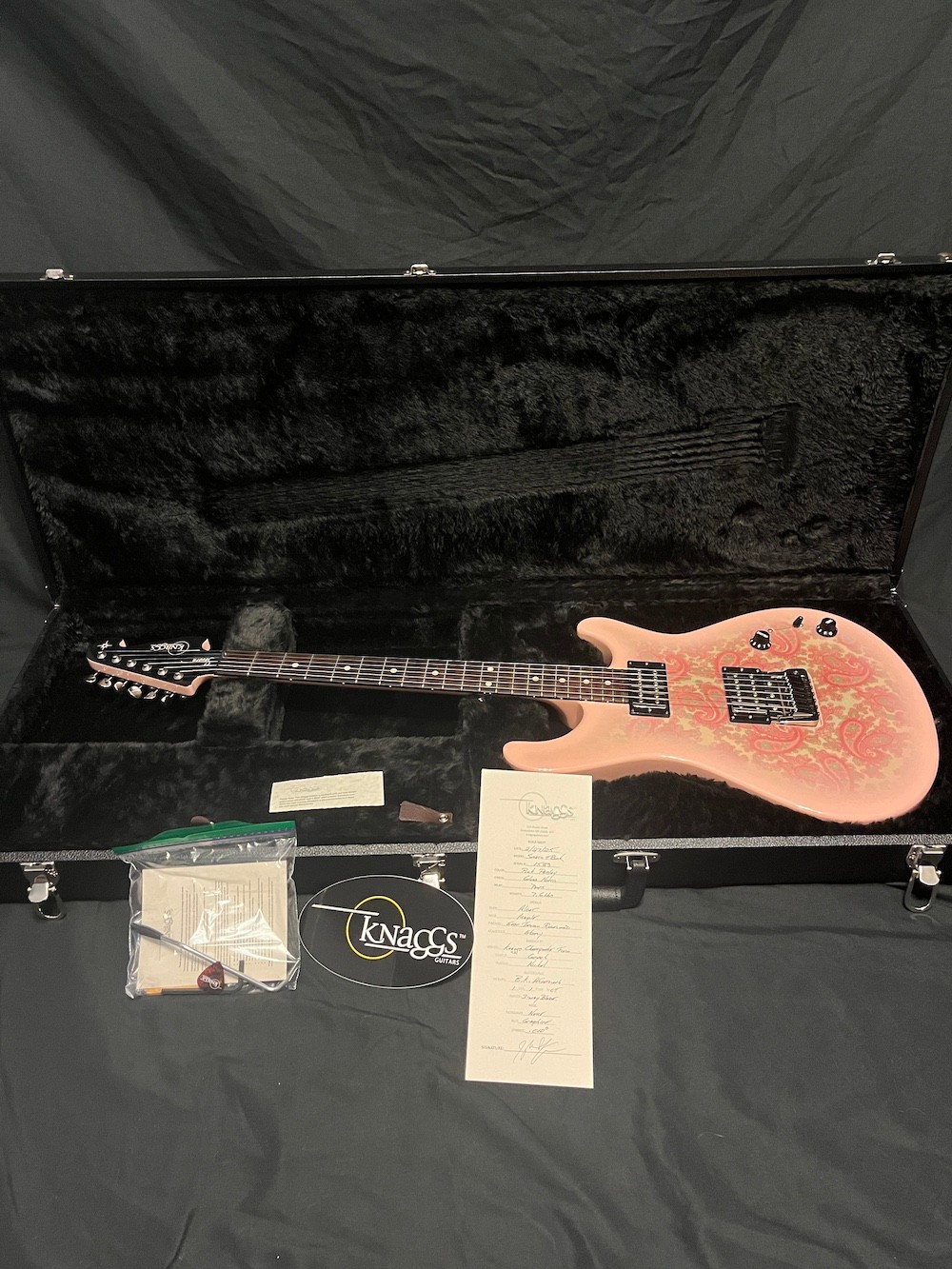 2025 Knaggs Severn T Buck in Pink Paisley-Bare Knuckles W/OHSC-MINT!