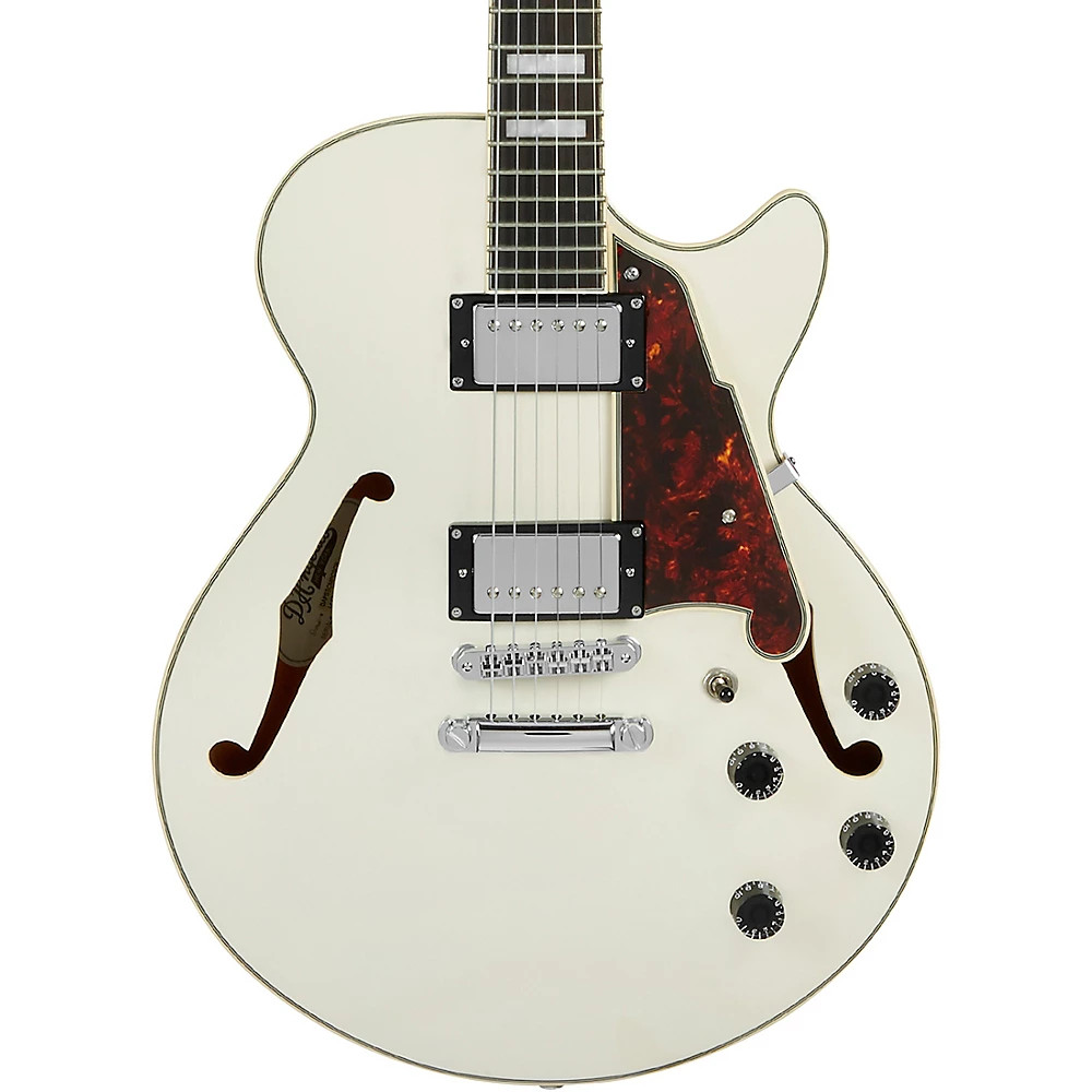 D’Angelico Premier SS SemiHollow Electric Guitar Stopbar Tailpiece Champagne
