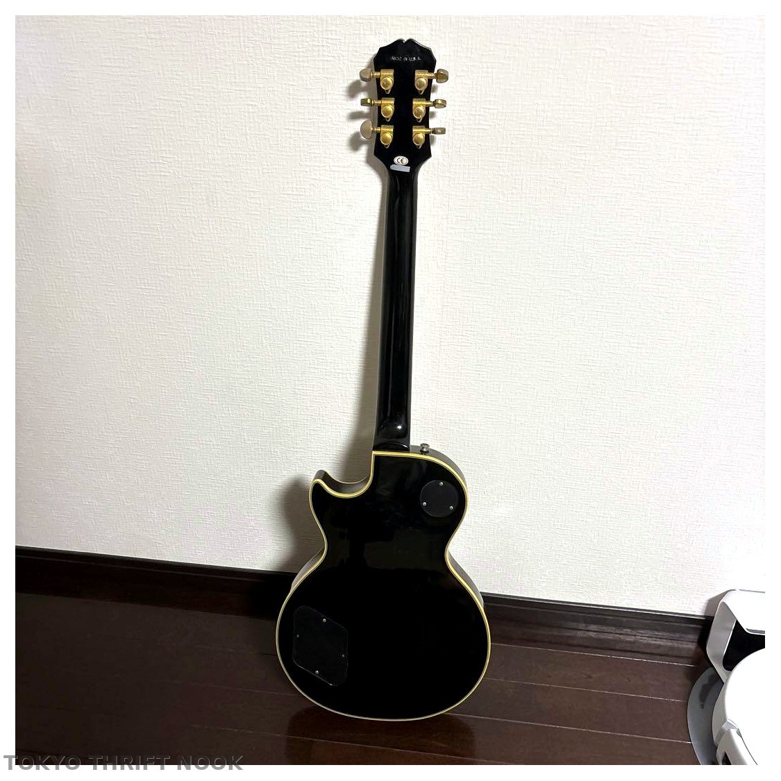 [Good] Epiphone Les Paul Custom Electric Guitar Black Humbucker Tested Working