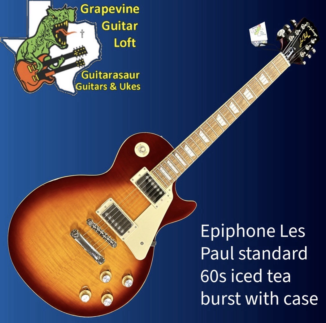 Epiphone Les Paul Standard 60s Figured, Iced Tea Burst