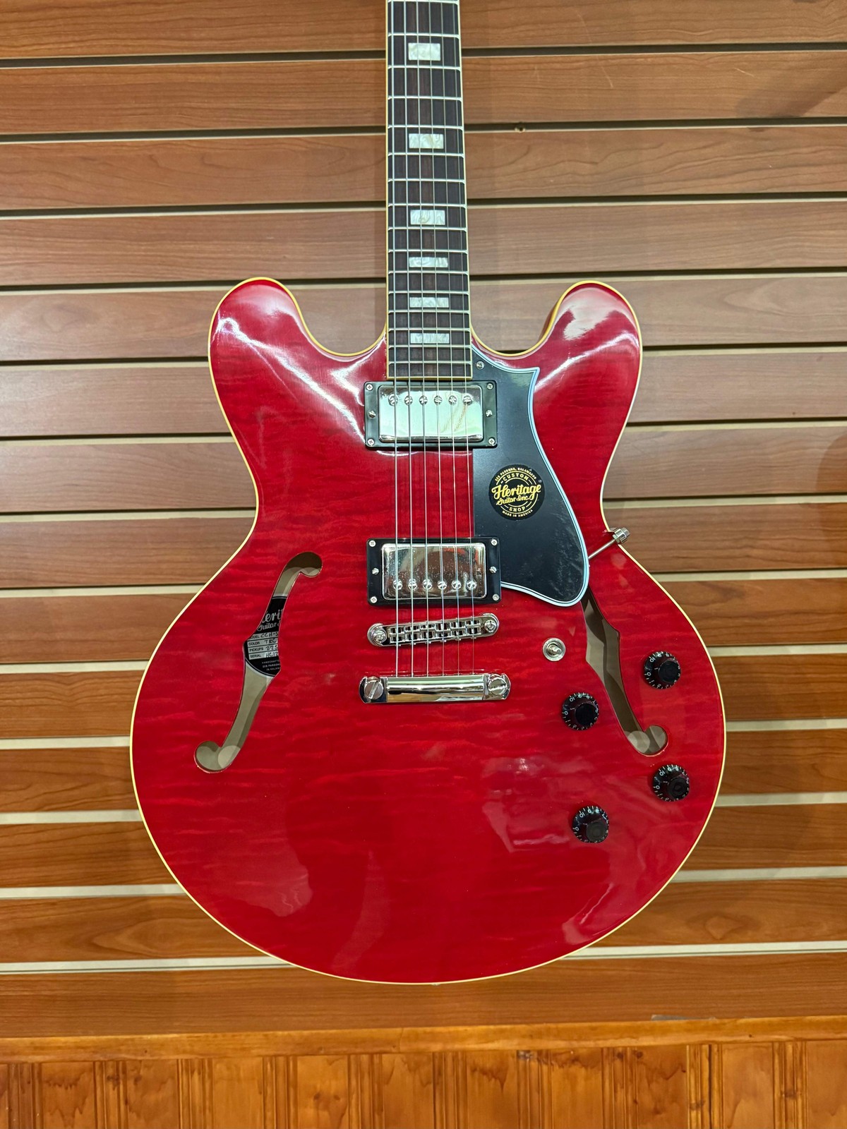 Heritage Custom Shop Core Collection H-535 Electric Guitar Translucent Cherry