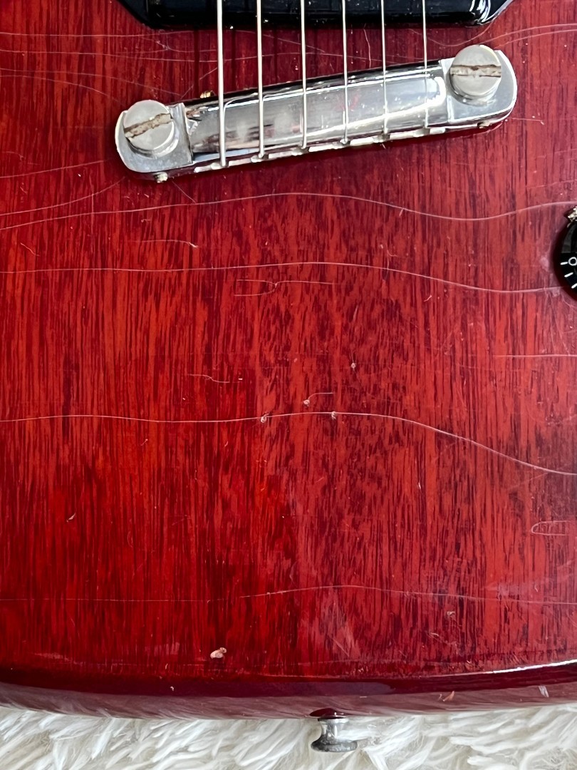 1961 Epiphone Coronet Solid Body Electric Guitar – Dark Cherry with P-90 & Case