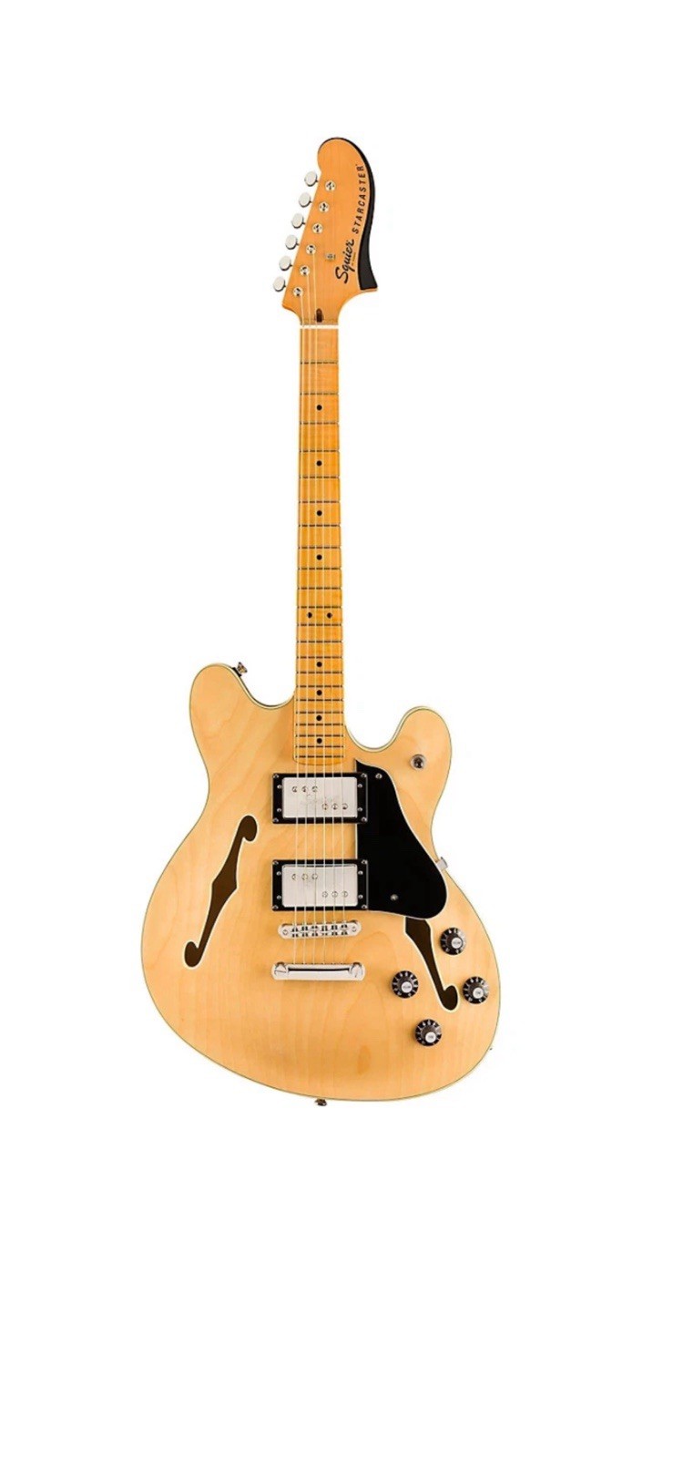 Fender Squier Classic Vibe Series Starcaster Semi Hollow Electric Guitar Natural