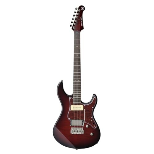 Yamaha PAC611VFM Pacifica Electric Guitar – Dark Red Burst