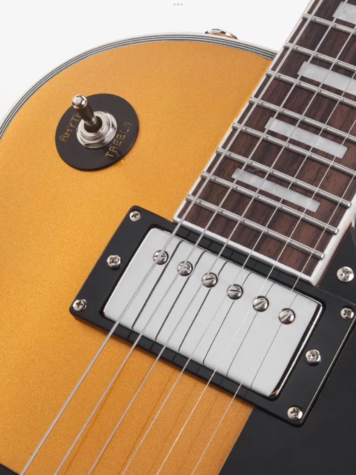 ChillCat Custom Gold Top Electric Guitar One Piece Roasted Mahogany