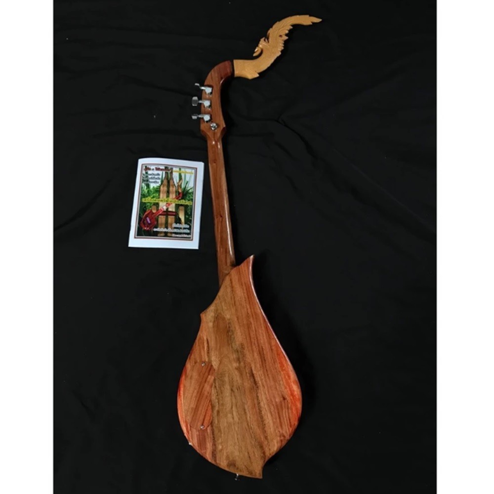 Electric Acoustic Harp Handmade Wood Beautiful pattern Traditional Musical Craft
