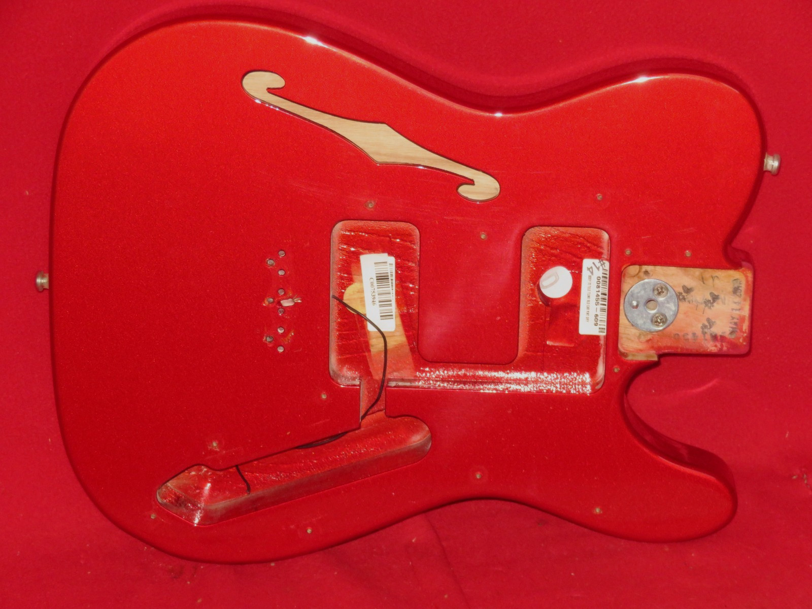 Fender 2010 USA Candy Apple Red American Vintage 72 Telecaster Thinline AshBody